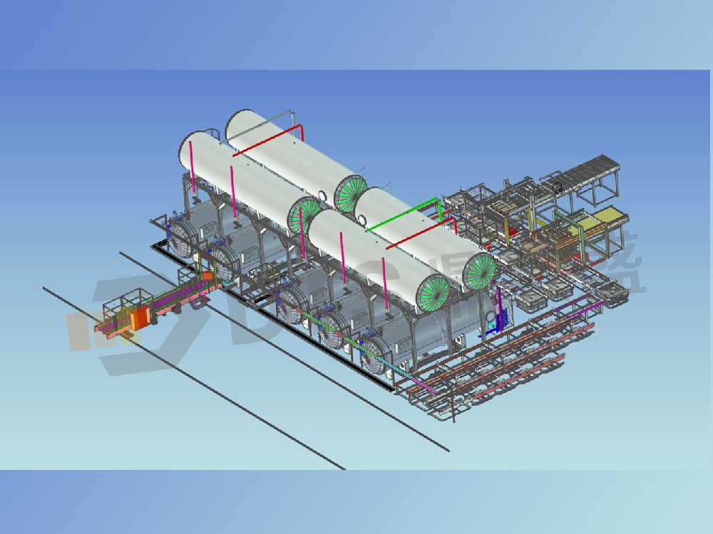 整套殺菌線(xiàn)布局圖